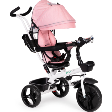 Ecotoys forgatható tricikli - rózsaszín lábbal hajtható járgány