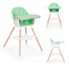 EcoToys Fotelik krzesełko do karmienia dzieci 2w1 zielony ecotoys etetőszék