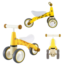 EcoToys Mini háromkerekű Futóbicikli - Zsiráf lábbal hajtható járgány