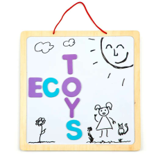 EcoToys Oktatói Tábla 2in1: Játék és Tanulás Egyben a 3 Év Feletti Gyermekeknek kreatív és készségfejlesztő
