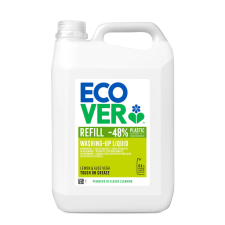 ECOVER Washing-Up Liquid Erős zsíroldó kézi mosogatószer Citrom-Aloe Vera 5L tisztító- és takarítószer, higiénia