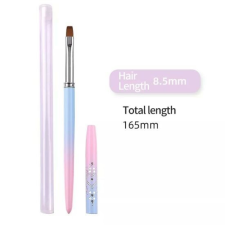  Ecset zselés lapos blue-pink műkörmös ecset