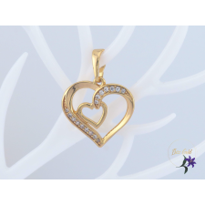  Éda antiallergén szív medál -18K medál