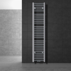 EDDC Törölközőszárító radiátor 300x1800 mm króm 367W egysoros - egyenes változat középső csatlakozás