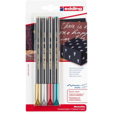 EDDING 1200 metalický fix, sada 4 barev filctoll, marker