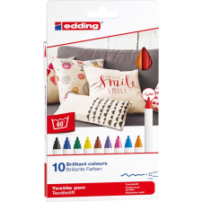 EDDING 4600/10 T-Shirt Textilmarker 10 Klf. Szín (edding) filctoll, marker
