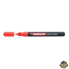 EDDING 791 1-2mm piros lakkmarker filctoll, marker