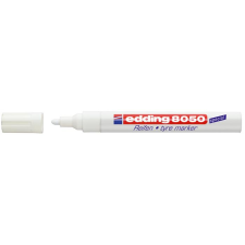 EDDING 8050 2-4mm Gumijelölő marker - kúpos - Fehér filctoll, marker
