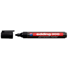 EDDING Alkoholos marker, 1,5-3 mm, kúpos, EDDING "300", fekete filctoll, marker
