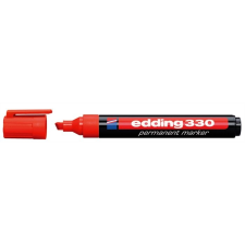 EDDING Alkoholos marker, 1-5 mm, vágott, EDDING "330", piros filctoll, marker