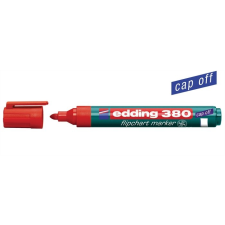 EDDING Flipchart marker, 1,5-3 mm, kúpos,  "380", piros filctoll, marker