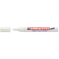 EDDING Gumijelölő marker, 2-4 mm, kúpos, EDDING "8050", fehér filctoll, marker