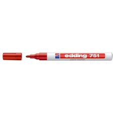 EDDING Lakkmarker, 1-2 mm, EDDING "751", piros filctoll, marker