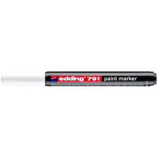 EDDING Lakkmarker, 1-2 mm, EDDING "791", fehér filctoll, marker
