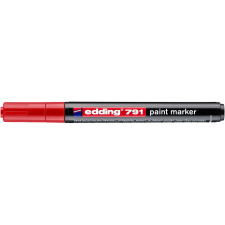 EDDING Lakkmarker 1-2mm, kerek Edding 791 piros filctoll, marker