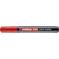 EDDING Lakkmarker, 2-3 mm, EDDING &quot;790&quot;, piros filctoll, marker