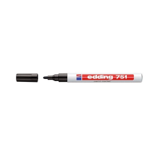 EDDING Lakkmarker EDDING 751 1-2mm fekete filctoll, marker