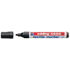 EDDING Textilmarker, 1-3 mm, kúpos, EDDING "4500", feket filctoll, marker