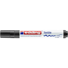 EDDING Textilmarker, 2-3 mm, kúpos, EDDING &quot;4500&quot;, fekete filctoll, marker