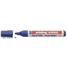 EDDING Textilmarker, 2-3 mm, kúpos, EDDING &quot;4500&quot;, kék filctoll, marker