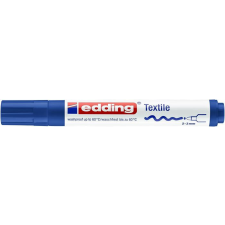 EDDING Textilmarker, 2-3 mm, kúpos, EDDING "4500", kék filctoll, marker