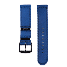 Edelwolle prémium kétrészes Nato óraszíj, kék, 22mm óraszíj
