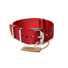 Edelwolle prémium Nato óraszíj, piros, 20mm óraszíj
