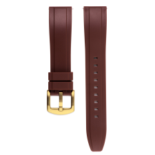  Edelwolle szilikon óraszíj, barna, 20mm óraszíj