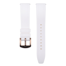 Edelwolle szilikon óraszíj, fehér, 24mm óraszíj