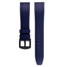  Edelwolle szilikon óraszíj, kék, 22mm óraszíj