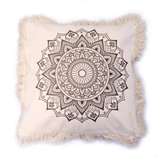 Eden Lótusz Mandala Párnahuzat - 45x45cm - bronz lakástextília