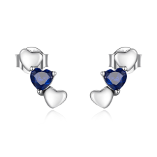EdenBoutique Blue Love Crystal ezüst fülbevaló fülbevaló