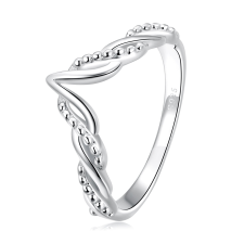 EdenBoutique Csavart V 7 ezüst gyűrű gyűrű