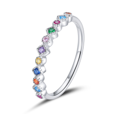EdenBoutique Csodálatos Rainbow 8 ezüst gyűrű gyűrű