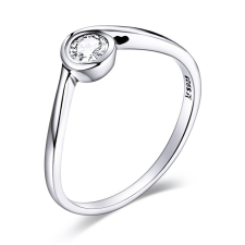EdenBoutique Egyszerű Crystal 6 ezüst gyűrű gyűrű