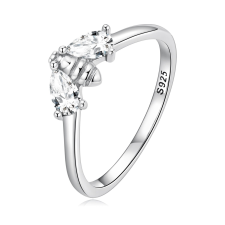EdenBoutique Fehér kristály méh ezüst gyűrű 8 gyűrű