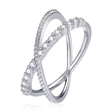 EdenBoutique Metszett Crystal Beads 7 ezüst gyűrű gyűrű