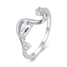 EdenBoutique Silver Crystal Drop ezüst gyűrű 7 gyűrű