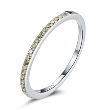 EdenBoutique Szeges sárga 7 ezüst gyűrű gyűrű