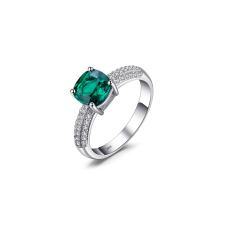 EdenBoutique Tökéletes smaragd ezüst gyűrű 8 gyűrű