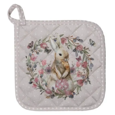  Edényalátét 20x20cm, 100% pamut, Happy Bunny konyhai eszköz