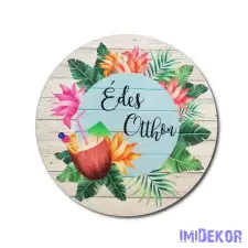  Édes Otthon - Kókuszos trópusi korong 13 cm dekorációs kellék
