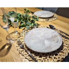  Edessa kerámia lapos tányér Ø26cm kagyló tányér és evőeszköz