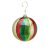 EDG S.R.L Karácsonyfa dísz csíkos gömb 10cm átmérő