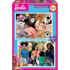 Educa 2 x 100 db-os puzzle - Barbie (19300) puzzle, kirakós