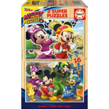 Educa 2 x 16 db-os fa puzzle - Mickey Mouse és barátai (17622) puzzle, kirakós