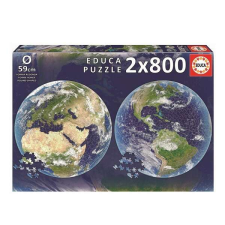 Educa 2x800 db-os kör alakú puzzle - Bolygónk a Föld puzzle, kirakós