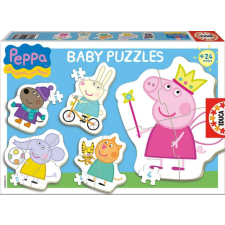 Educa 5 az 1-ben Baby sziluett puzzle (3,4,5 db-os) - Peppa malac (15622) puzzle, kirakós