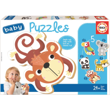 Educa bébi puzzle vadon élő állatok 5 az 1-ben puzzle, kirakós