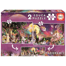Educa panoráma puzzle - tündérvarázs puzzle, kirakós